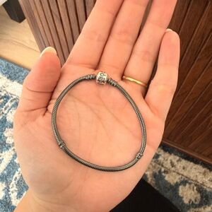 GENUINE Pandora Oxidized Sterling Silver Bracelet